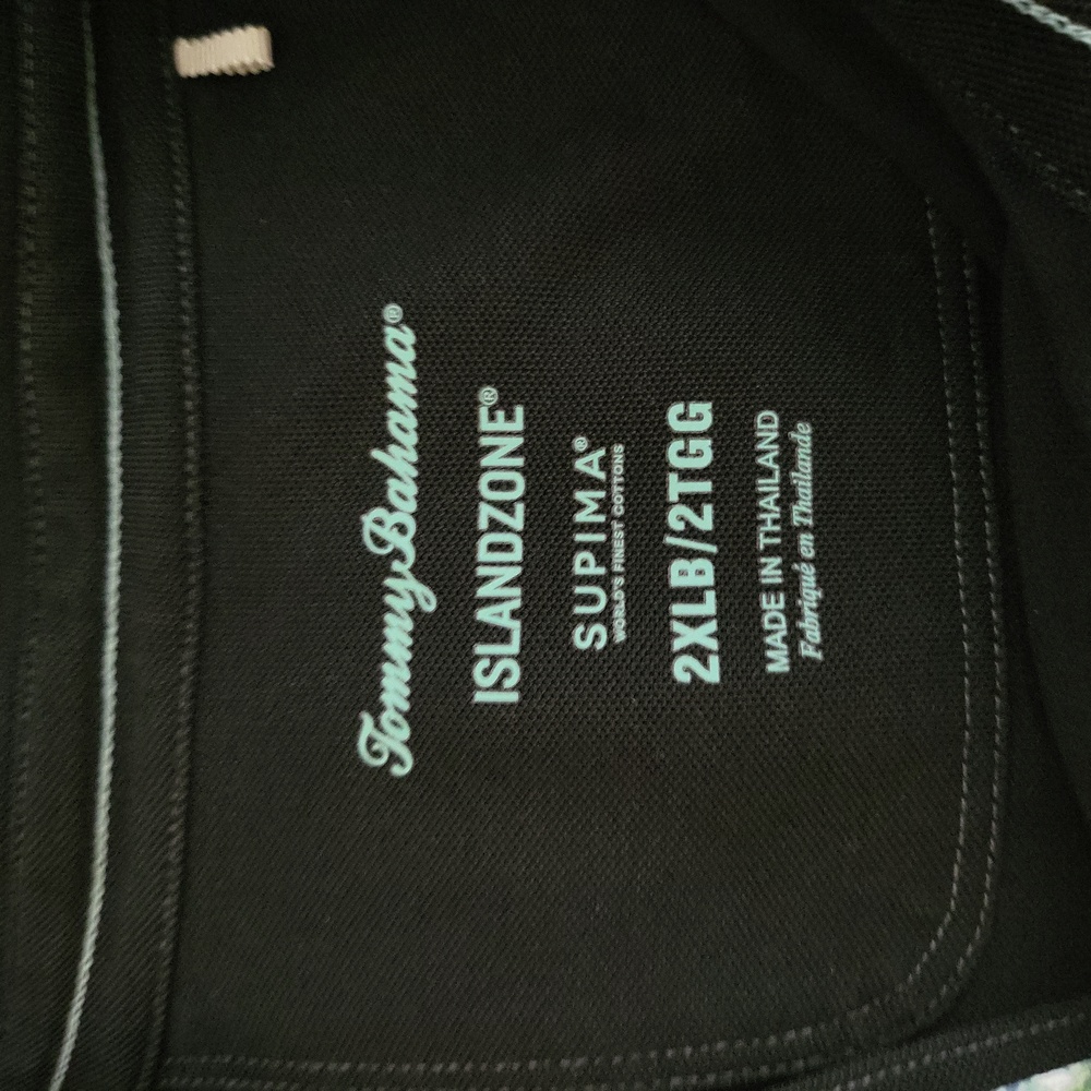 Like new mens Tommy Bahama black polo